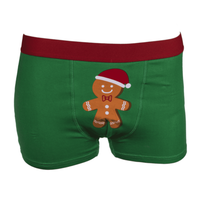 Weihnachts-Boxershorts, Zum Anbeissen,