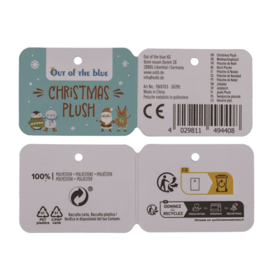 Weihnachts-Plüsch, Süße Tiere, X cm,