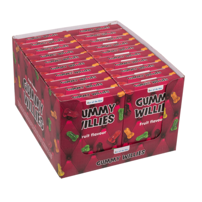 Willy gummy, ca. 100g per pack,
