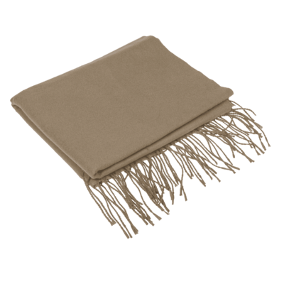 Winter scarf with fringes,