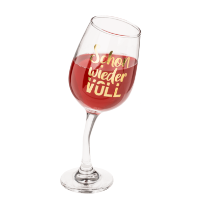 Wobbly wine glass, for ca. 420 ml.