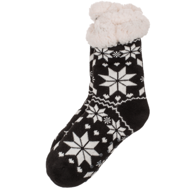 Woman comfort sock, Black & grey,