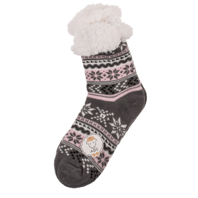 Woman comfort sock, Black & grey,