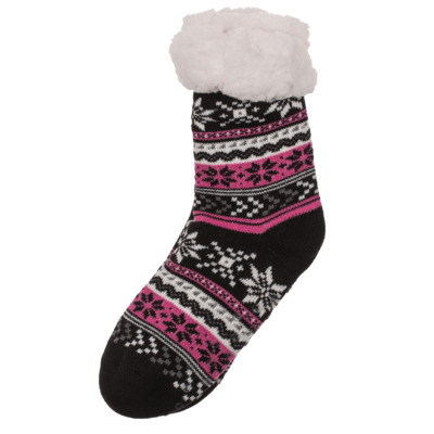 Woman comfort sock, Black & grey,