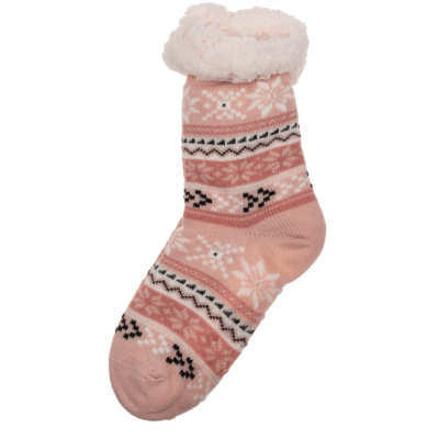 Woman comfort socks, Ice Flower & Stripes,