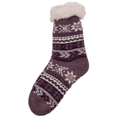 Woman comfort socks, Ice Flower & Stripes,
