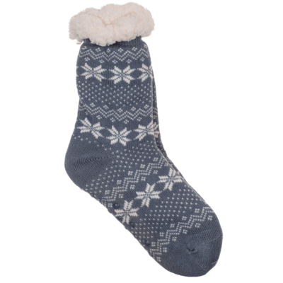 Woman comfort socks, Ice flower and dots,