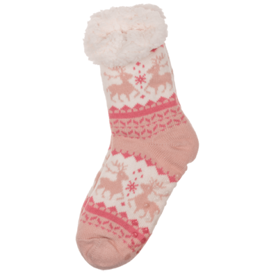 Woman comfort socks, Kissing Reindeer,