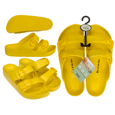 Woman sandals, mustard, size 37/38,
