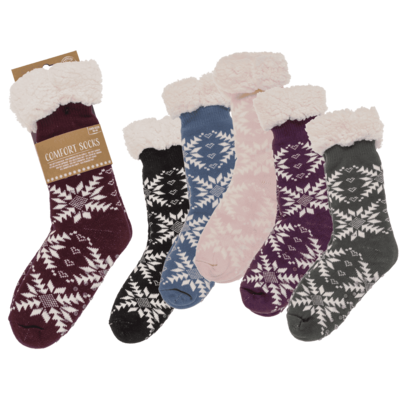 Women comfort socks, Modern Ice Flower,