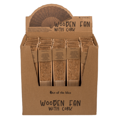 Wooden Fan, cork,
