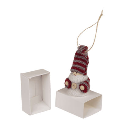 Wooden figurine with fabric cover,