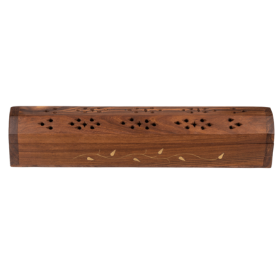 Wooden incense stick burner box,