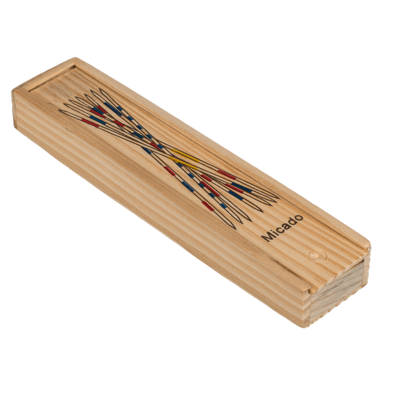 Wooden-micado game, ca. 19 cm, in wooden box,