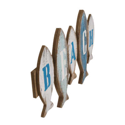 Wooden sign with fisch, Beach,