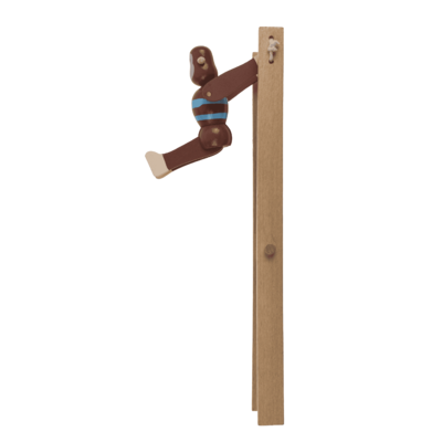 Wooden Swinging Monkey, 7x2,2x23 cm,