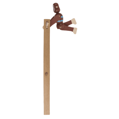 Wooden Swinging Monkey, 7x2,2x23 cm,