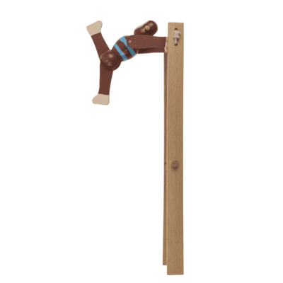 Wooden Swinging Monkey, 7x2,2x23 cm,