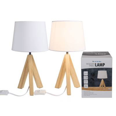 Wooden table lamp I,