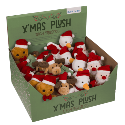 Xmas Plush with magnet, 15 cm,