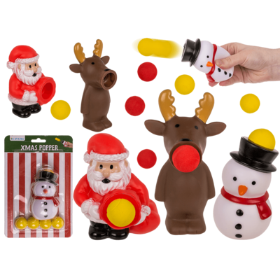 Xmas Poppers, 12 x 8cm, 3 assorted designs