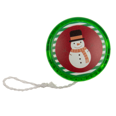 Yoyo with light, Santa & Snowman, incl. battery,