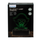 3D-Lamp, Pirate, ca. 16 x 12 cm, plastic,