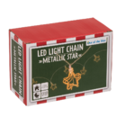 3D LED light chain, Metallic Stars,