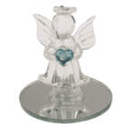 Ángel de cristal con corazón, 5 cm