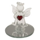 Ángel de cristal con corazón, 5 cm