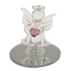 Ángel de cristal con corazón, 5 cm