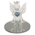 Ángel de cristal con corazón, 5 cm