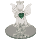 Ángel de cristal con corazón, 5 cm