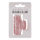 Acrylic hair claw, round, 6 cm,