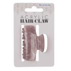 Acrylic hair claw, round, 6 cm,