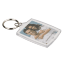 Acrylic keyring for two passport photos,