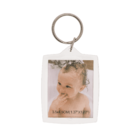 Acrylic keyring for two passport photos,