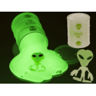 Alien-Schleim mit Alien-Figur, Glow in the Dark,