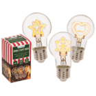 Ampoule LED, Noël, métal et plastique,