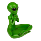 Aschenbecher, Yoga Alien, ca. 13,5 cm,