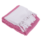 Asciugamano Fouta Hamam Premium rosa/bianco