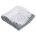 Asciugamano Fouta Hamam Premium verde/bianco