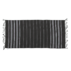 Asciugamano fouta hammam bianco/nero (per sauna