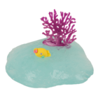 Baba de mar, con coral y animal, aprox. 150 g,