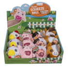 Balle squeeze en peluche, Animaux de la ferme,