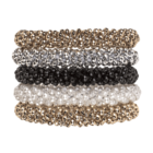 Bandeau/bracelet textile avec perles en