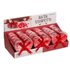 Bath confetti, Hearts, ca. 20 g in PVC gift box,
