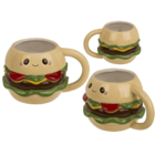 Becher, Kawaii Burger, aus Dolomit,