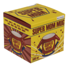 Becher, Super Mom, aus Steingut,