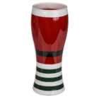 Beer glass, Santa Costume, for ca. 460 ml,